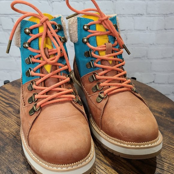 TOMS Mesa Women Lace Up Waterproof Ankle Boots – Ladies 6.5 - Picture 2 of 8